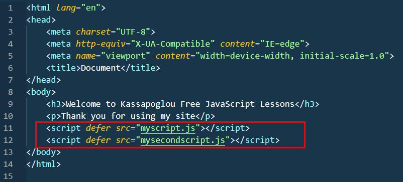 δωρεάν μαθήματα JavaScript
